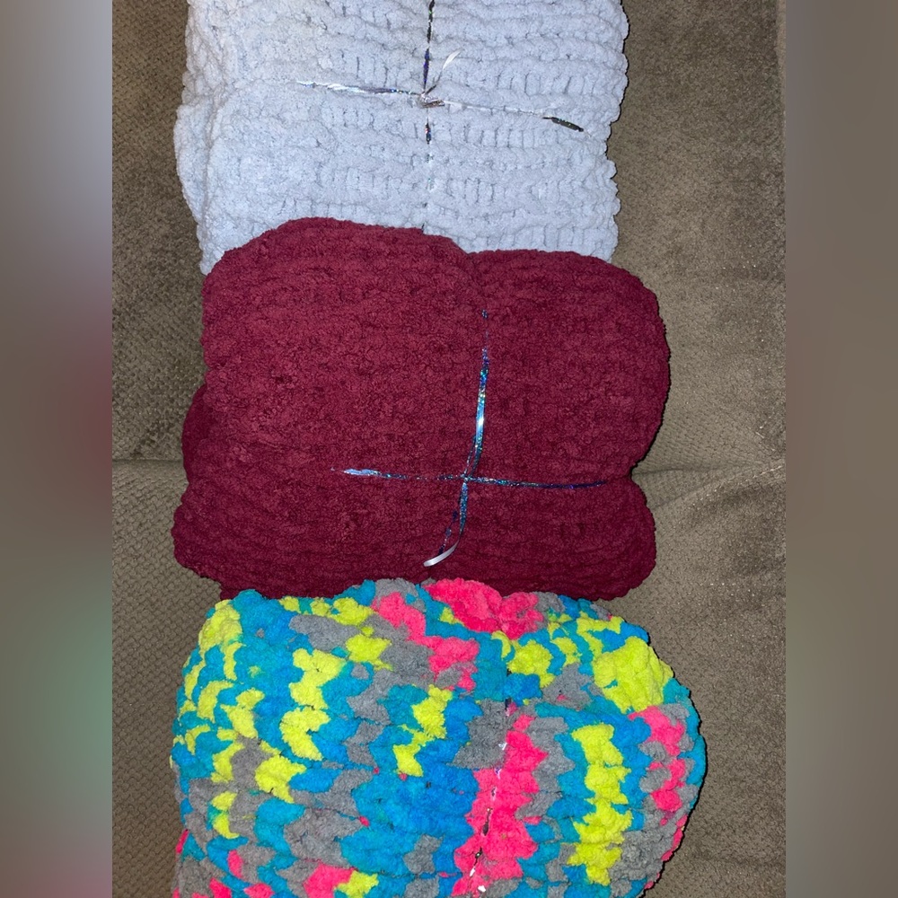 Handmade Chunky Knit Blankets